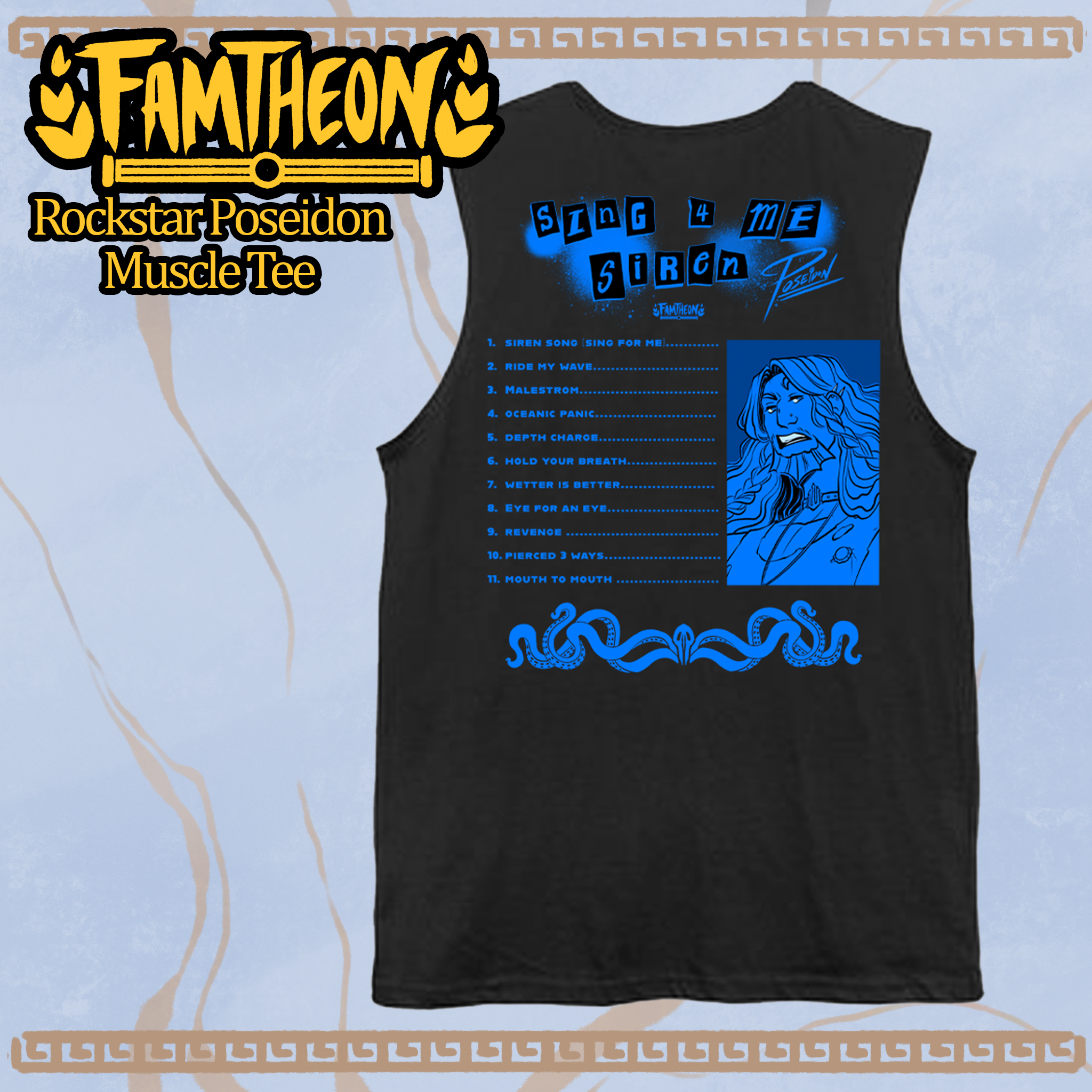 Rockstar Poseidon Muscle Tee
