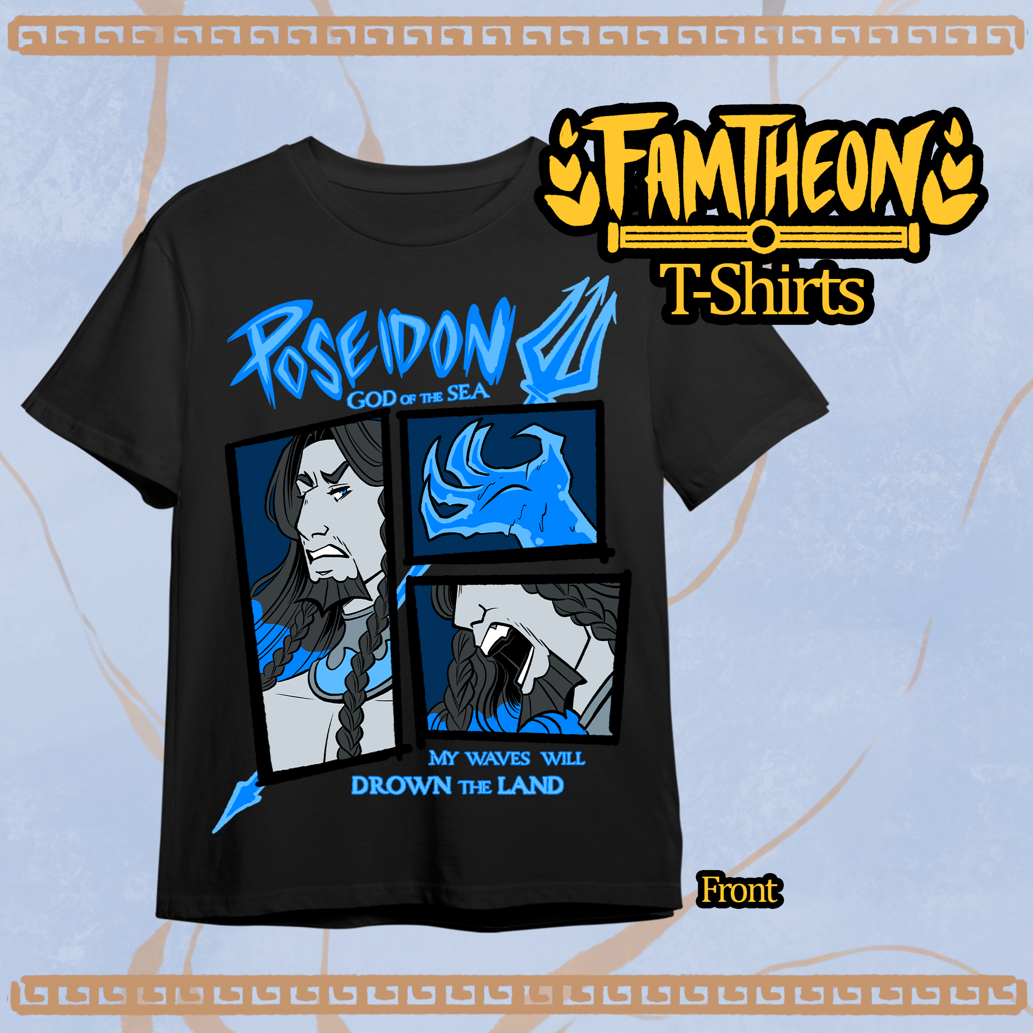 Tidal Tyrant - Poseidon Famtheon Tee