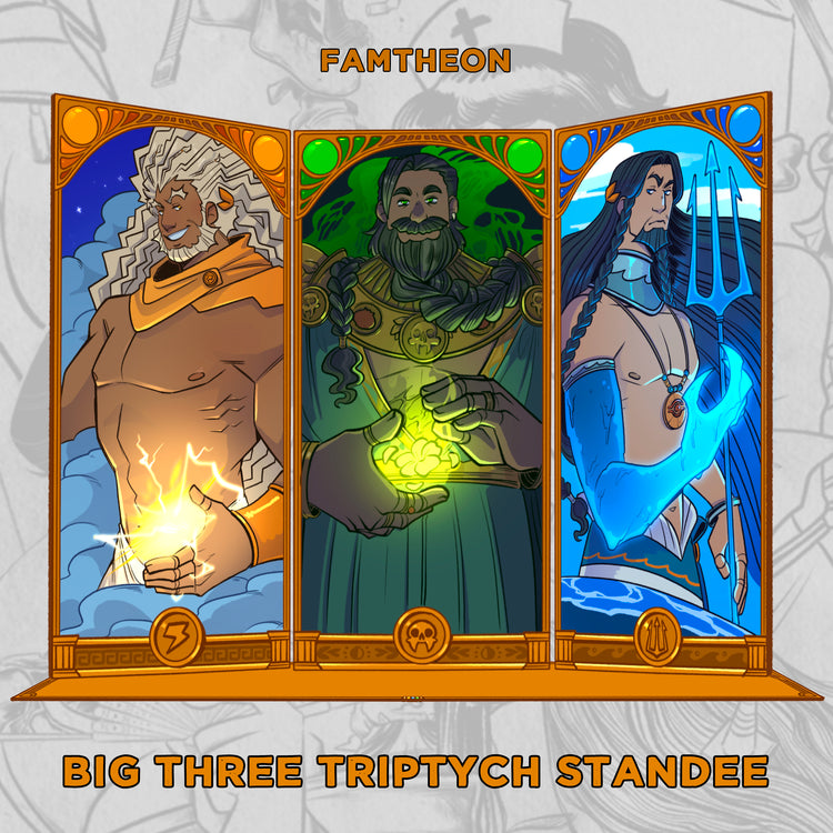 Big Three Triptych Acrylic Standee