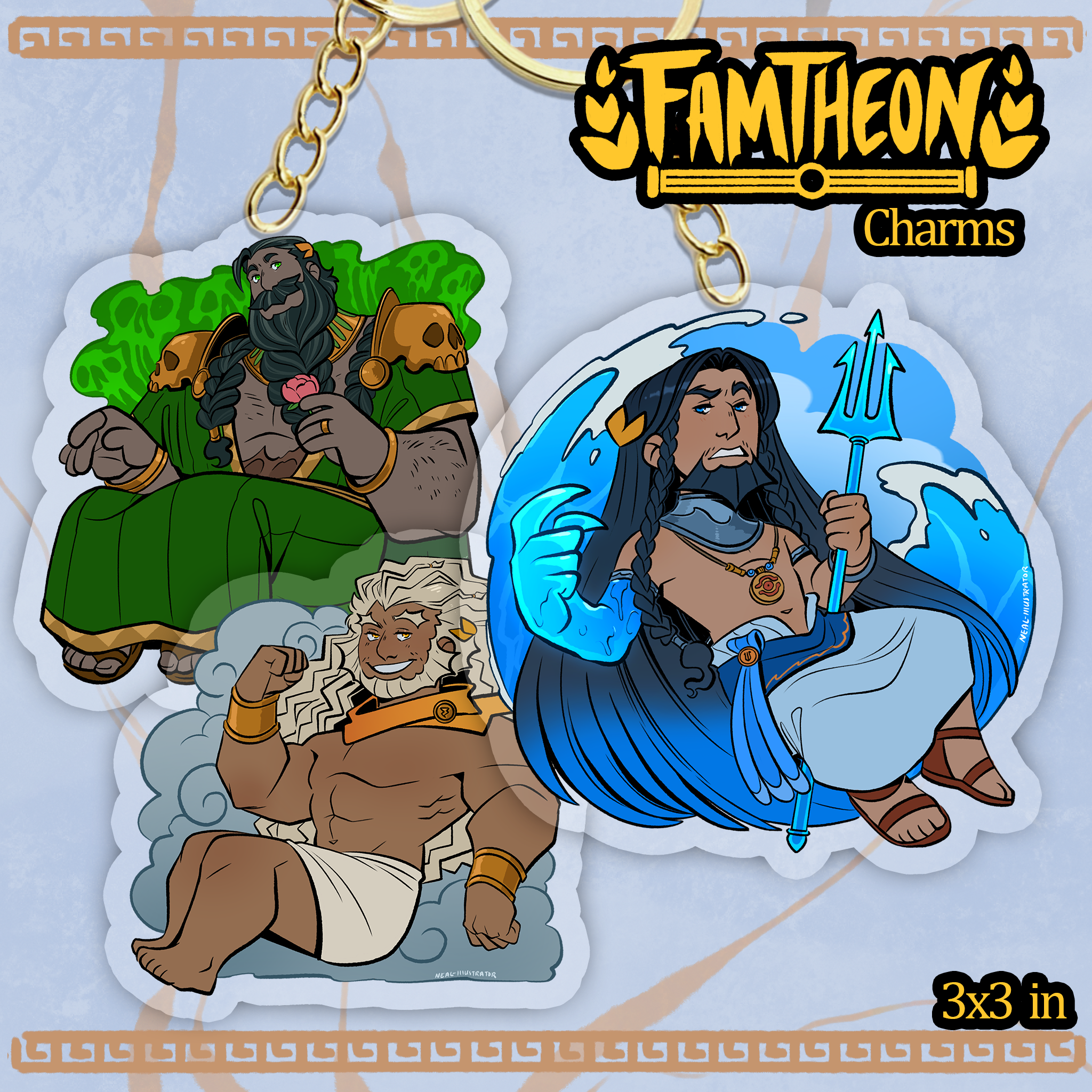 Famtheon Mini Mythos Acrylic Charms
