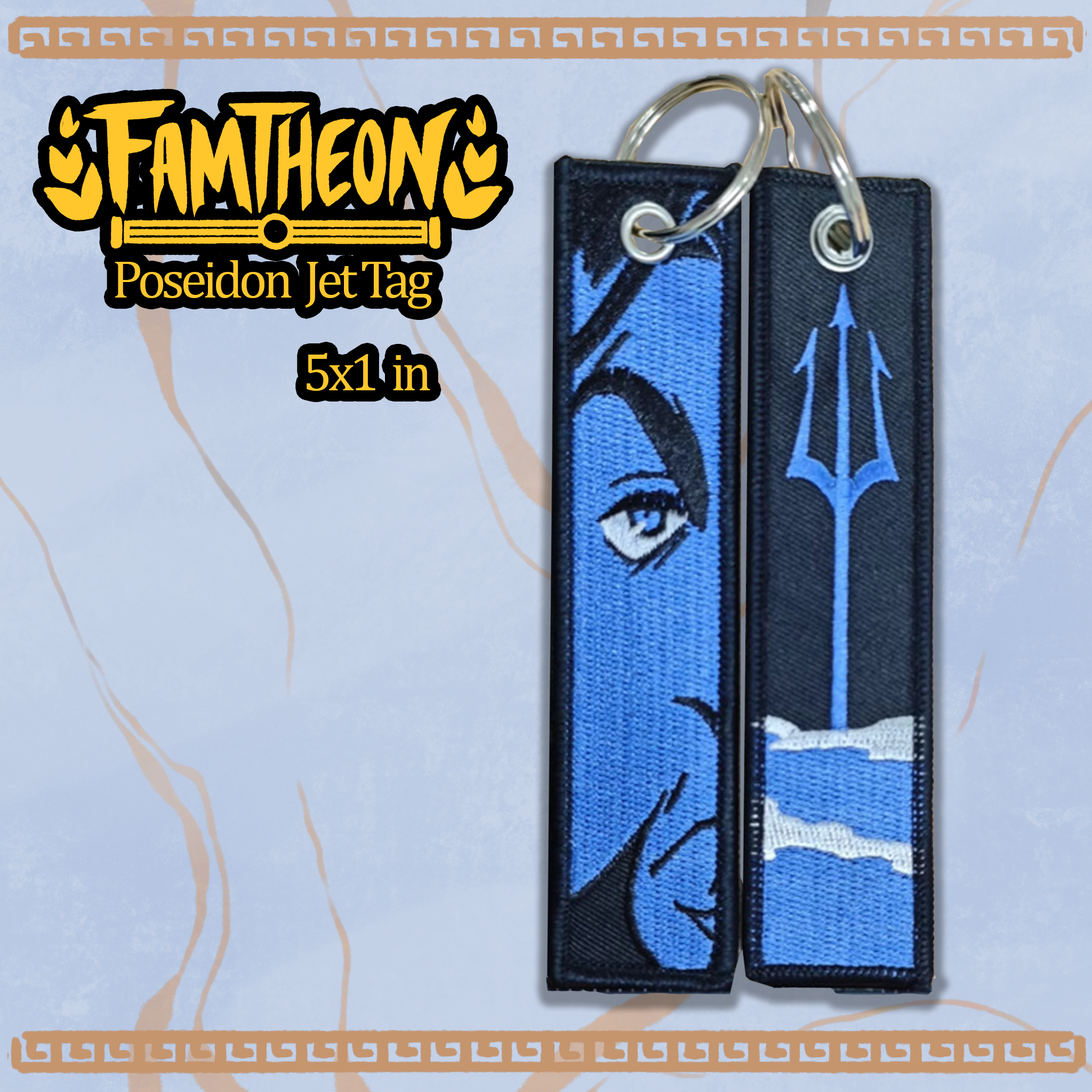 Famtheon Brothers Embroidered Jet-Tag