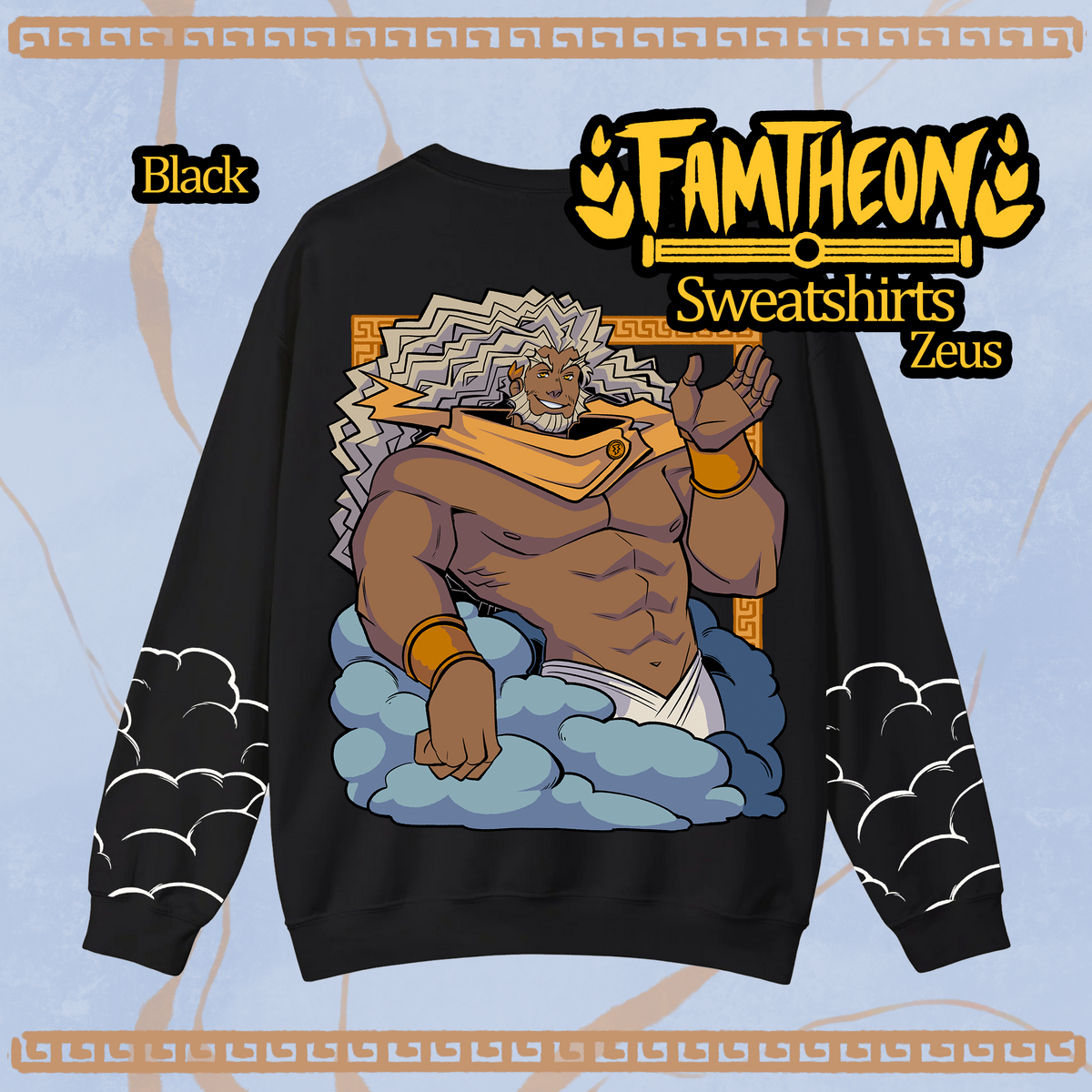 Zeus Sweatshirt – Neal-Illustrator Shop
