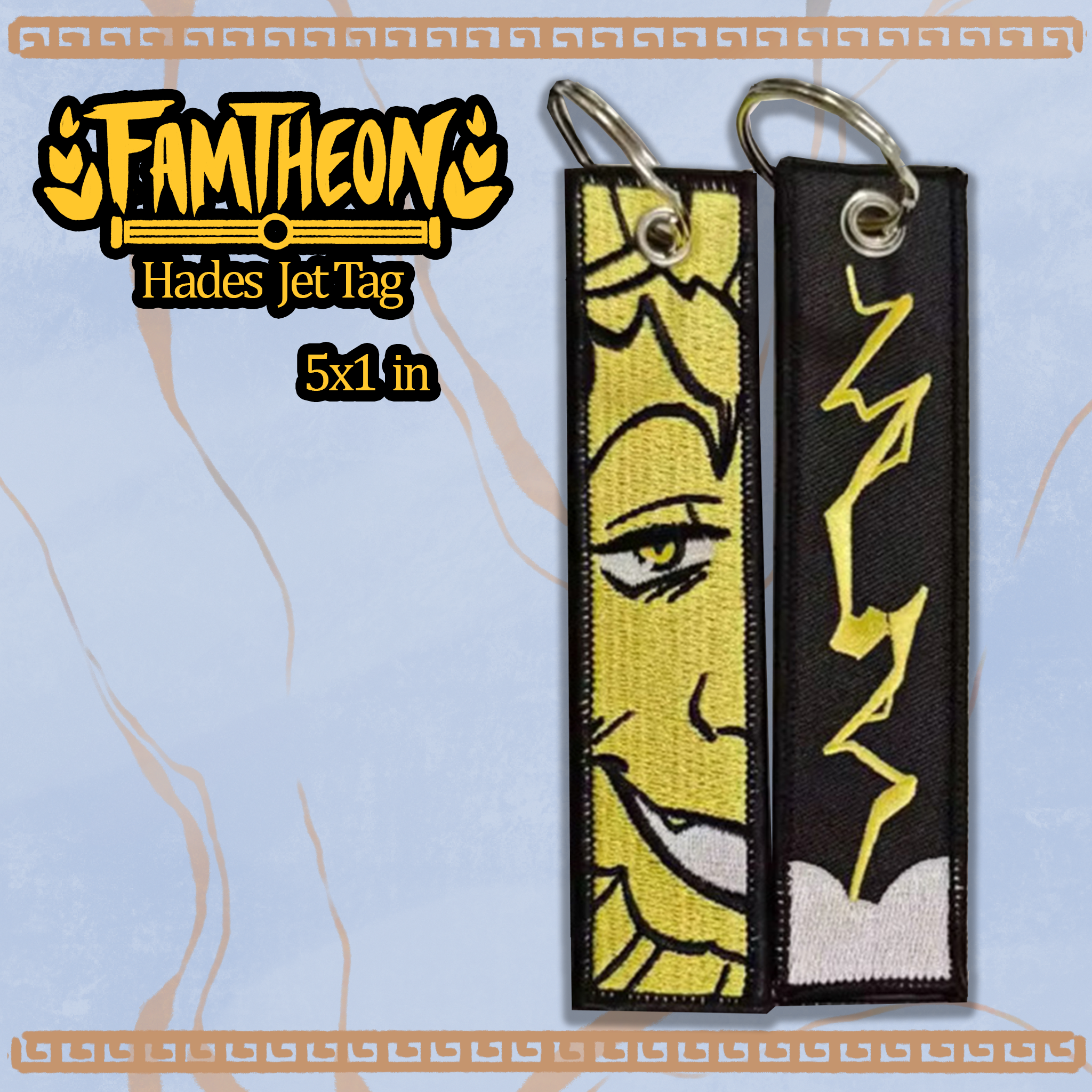 Famtheon Brothers Embroidered Jet-Tag