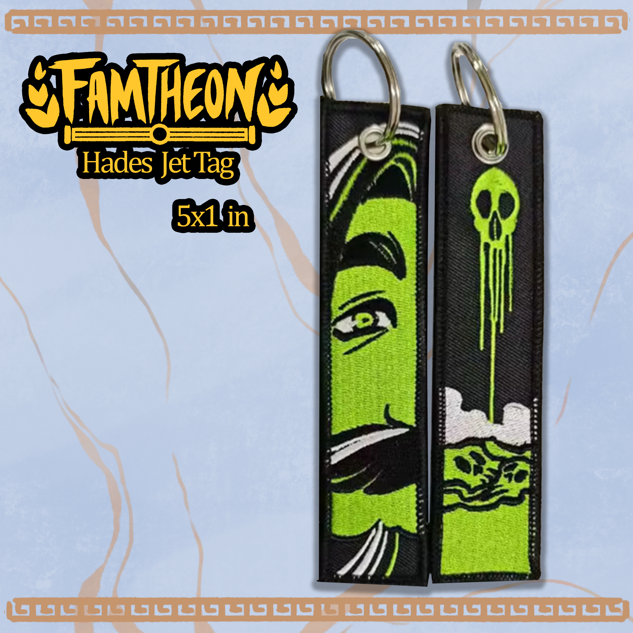 Famtheon Brothers Embroidered Jet-Tag